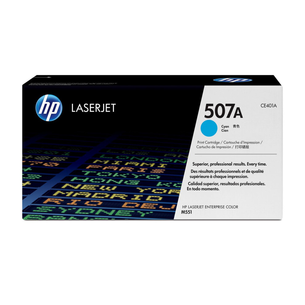 Hp 507A Cyan Original Laserjet Toner Cartridge