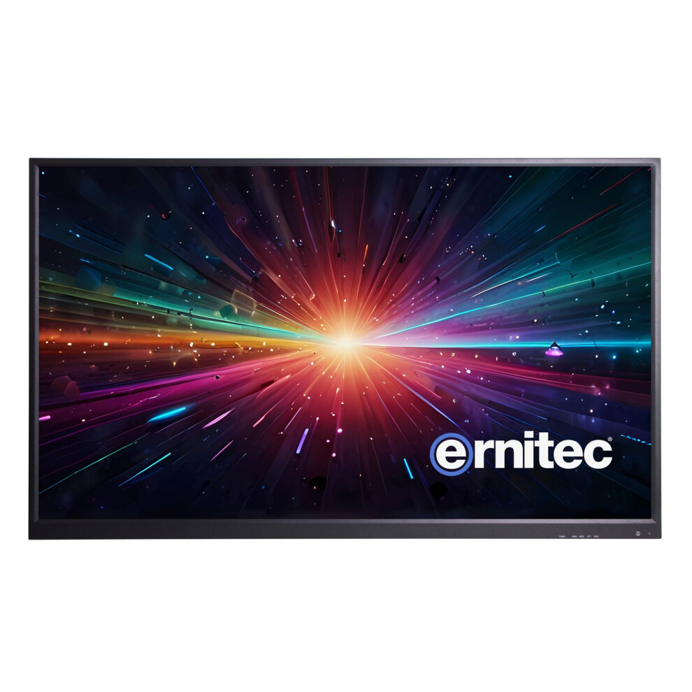 Ernitec 55" 24/7 4K Uhd Surveillance Monitor. Industrial-Grade Led Screen. Metal Chassis Design 5715063081211