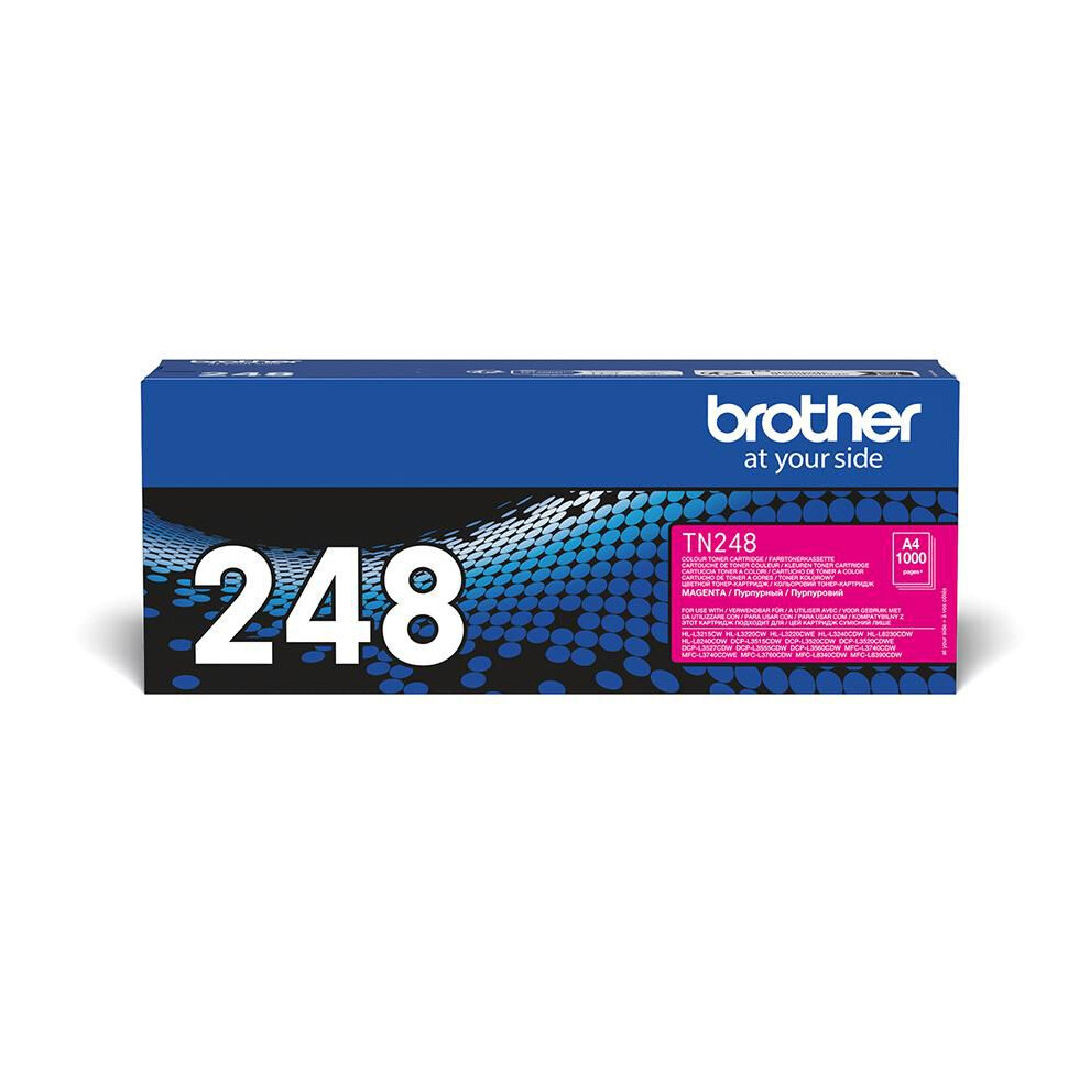 Brother The Tn-248M Magenta Toner. Prints Up To 1000 Pages.