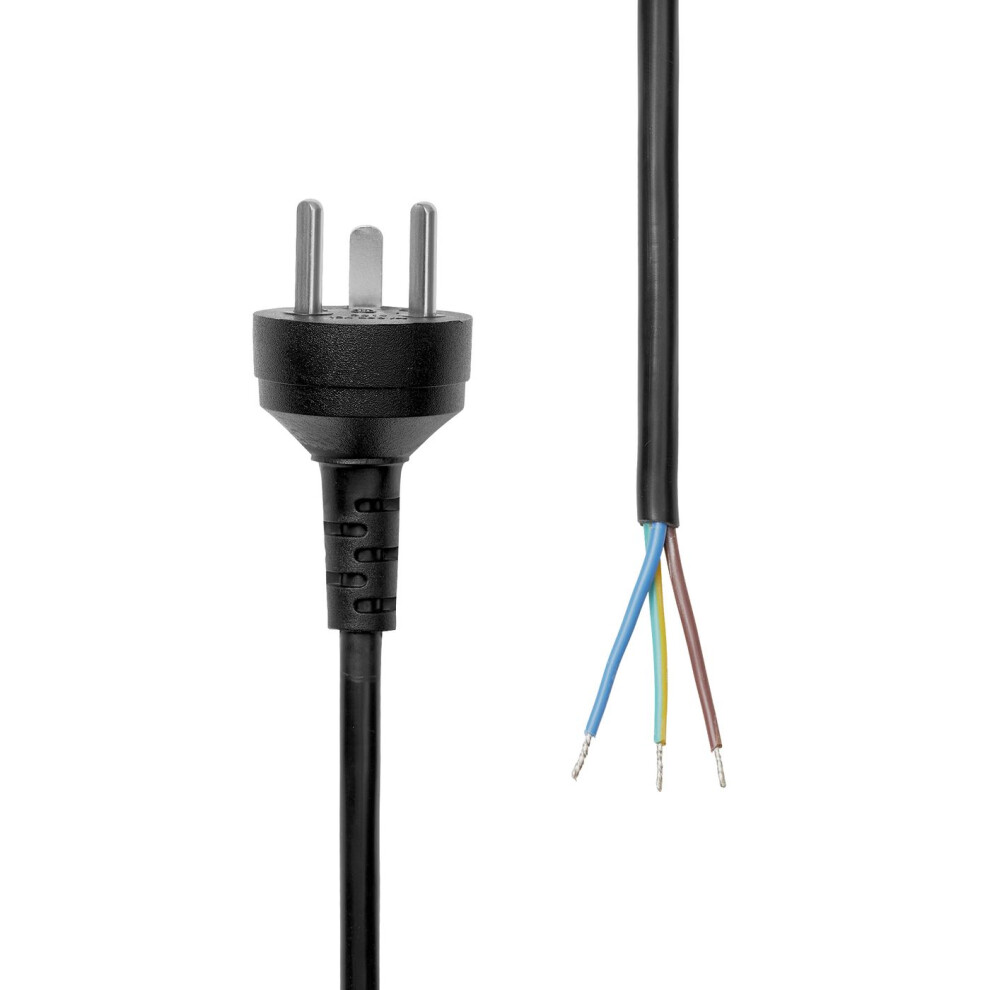 Proxtend Power Cord Denmark Edb To Open End 2M Black 5714590025958