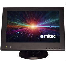 Ernitec 10" 24/7 HD Surveillance monitor. 1280x800 Pixels. 1x HDMI 2.0 1x VGA 2x BNC inputs. 1x BNC output 2x Speakers PSU.