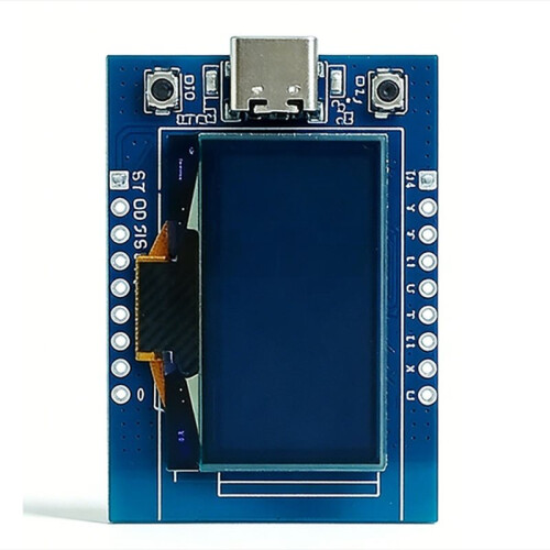 ESP32-C3 Development Board with 0.96 Inch OLED Display, WiFi  IoT Module Ceramic Antenna Yellowblue 2
