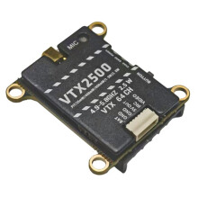 5.8G 2.5W VTX 2500mW 64CH FPV Video Audio Transmitter DC7-36V CNC Aluminum Alloy Heatsink for FPV Long Range RC Drone