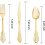 1set/75PCS Plastic Tableware, Suitable for 25 Guests, Wedding Party Use, Can Be Used As A Disposable Tableware Set 7