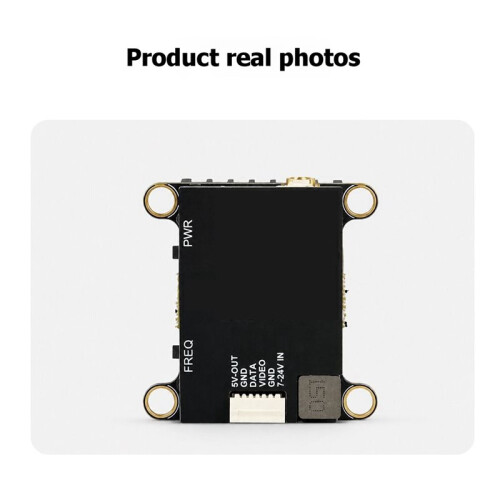5.8GHz VTX 2W FPV Video Transmitter 7-24V Wide Input Adjustable Power Long-Range Drone Video Transmission Module 1