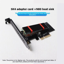 JEYI M.2 NVMe SSD to PCIe 4.0 Adapter Card 64Gbps for Desktop PC Full-Speed NVMe M.2 SSD Riser Converter SK4 Converter Riser
