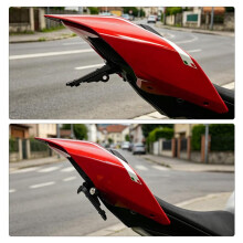 Eliminator Tail Tidy Hopfällbar Registreringsskylthållare med LED-Ljus för Streetfighter V4 V4S 2020-2024