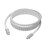 Cable USB - DBRAMANTE1928 - rchargPro - 2,5 m - USB C - 100W - Blanco 1