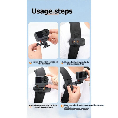 Universal Backpack Clip for    Camera Shoulder Belt Mount Accessories Hands Free 1