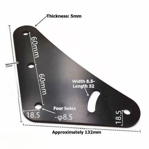 1PC Carbon Steel L-Type or Triangle Bracket for Racing Simulator Triple Screen Display Fixture Angle Plate B 1