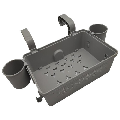 Large Capacity Poolside Drinks Holder Organiser Basket Dual - Sided Storage Baskets Hanging Pool Storage for Swimmer 1