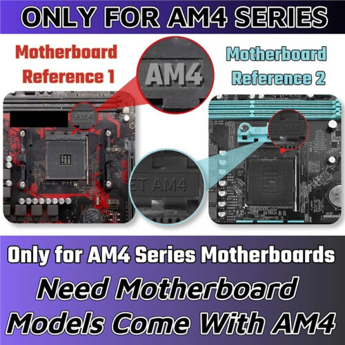 AM4 Backplate with AM4 Bracket,AM4 Backplane Mounting Hole Distance CPU Heatsink Bracket Motherboard 2