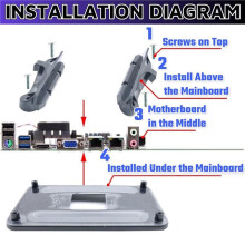 AM4 Backplate with AM4 Bracket,AM4 Backplane Mounting Hole Distance CPU Heatsink Bracket Motherboard
