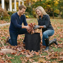 Camping Garden Foldable Trash Can, Trash Can for Yard Waste,Foldable Garden Bag