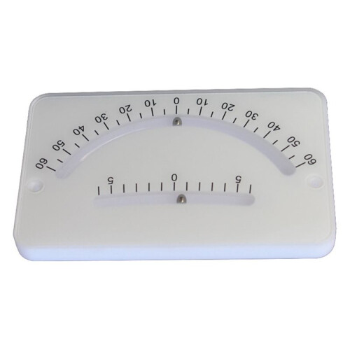 Angle Ruler Meter Inclination Plate Protractor 0-60 Deg Double Beads for Engineering Vehicle Ship 1