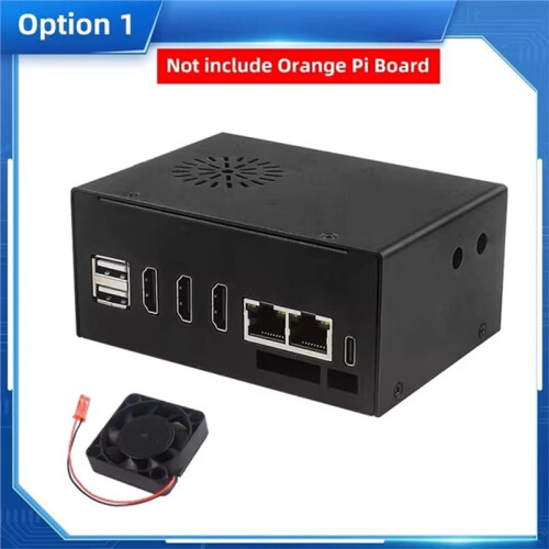 Aluminium Koelbehuizing met Ventilatorbescherming voor Orange Pi 5 1