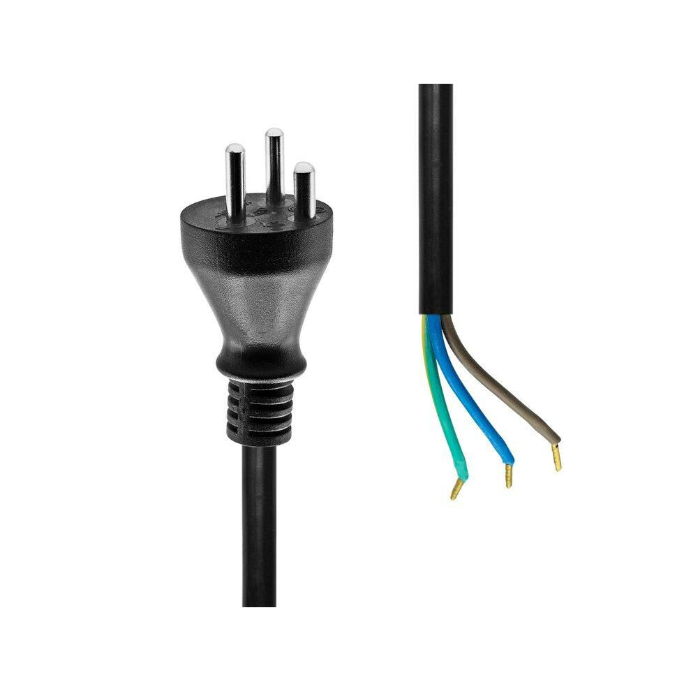 Proxtend Power Cord Denmark To Open End 1M Black 5714590026061