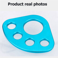 60KN Rigging Plate, Force Divider Plate Bear, Anchor Multipliers Connector Gear for Yoga Hammock Descender Rock Climbing