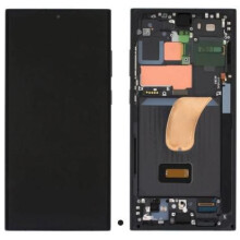 CoreParts LCD For Samsung Galaxy S23 Ultra OLED Screen and Digitizer with Frame Assembly - without Logo - Black