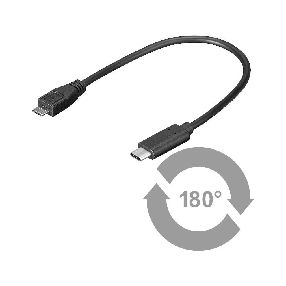 Microconnect Usb-C To Usb2.0 Micro B 0.2M 5712505328637