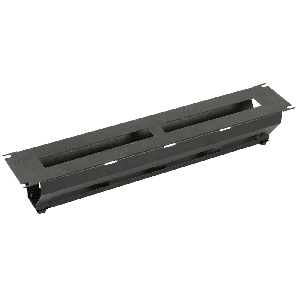 Lanview By Logon 2U 19" R Type Cable Management Panel With Cover Black 5420016845115