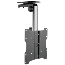 Techly Fold-Up Retractable Ceiling Mount 17"-37" Black