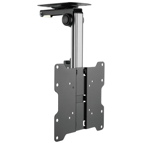 Techly Fold-Up Retractable Ceiling Mount 17"-37" Black