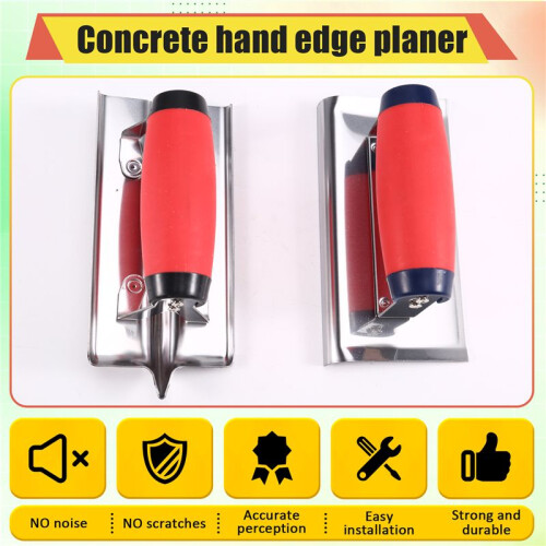 Concrete Tools Include Edger and Groover,Stainless Steel Concrete Finishing Tools - Masonry Hand Tool Set 1