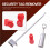Peg Hook Lock Stop Lock 100 Pieces Plastic Red Stop Lock Anti-Theft Lock Retail Pin Hook Safety Display Hook Lock 10