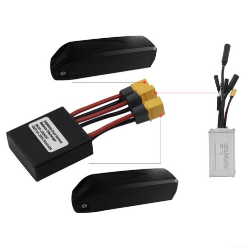 2PCS Double Battery Parallel Module for Ebike 40A Maximum Operating Current, 10-100V Voltage Range, XT60H Interface 1