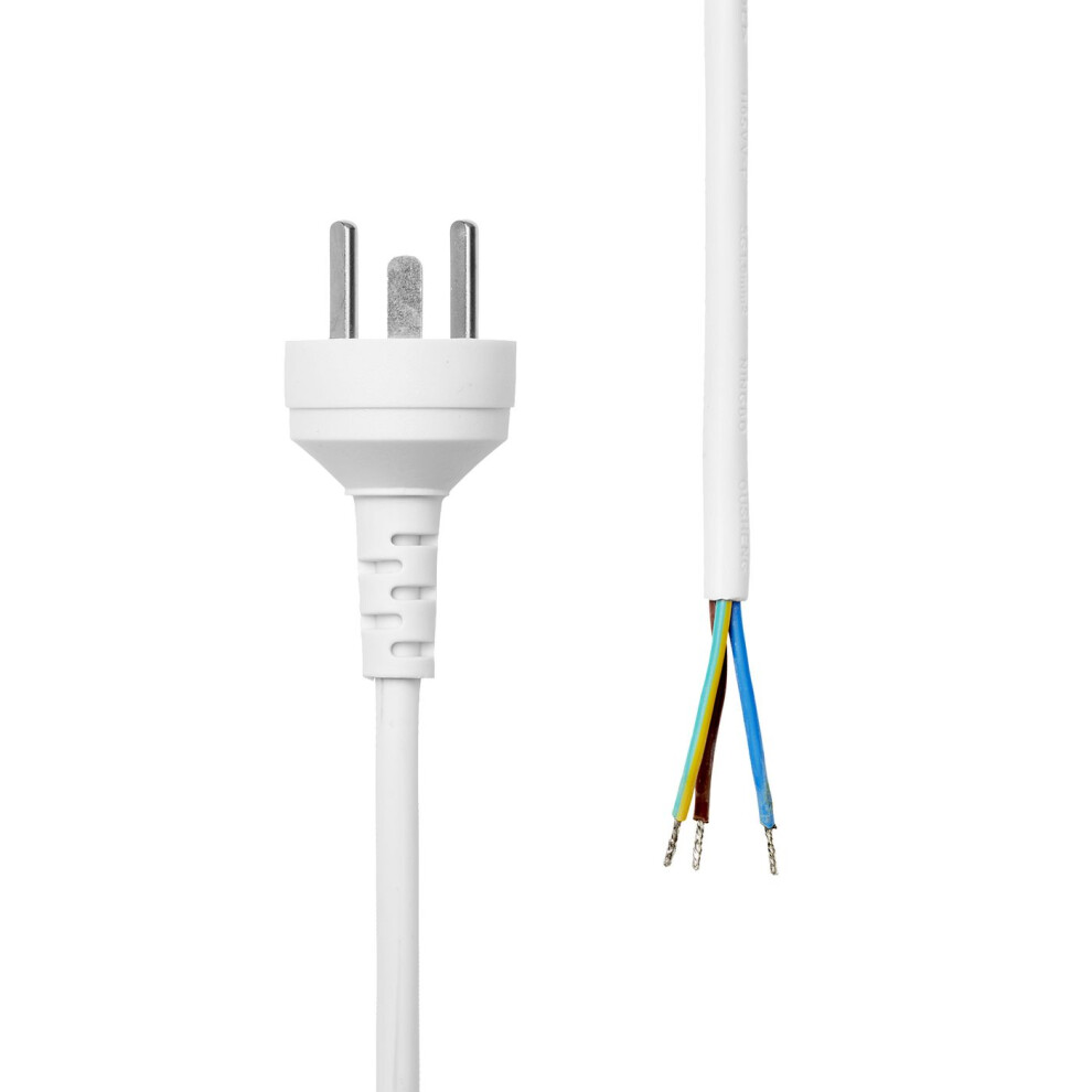Proxtend Power Cord Denmark Edb To Open End 1M White 5714590025941