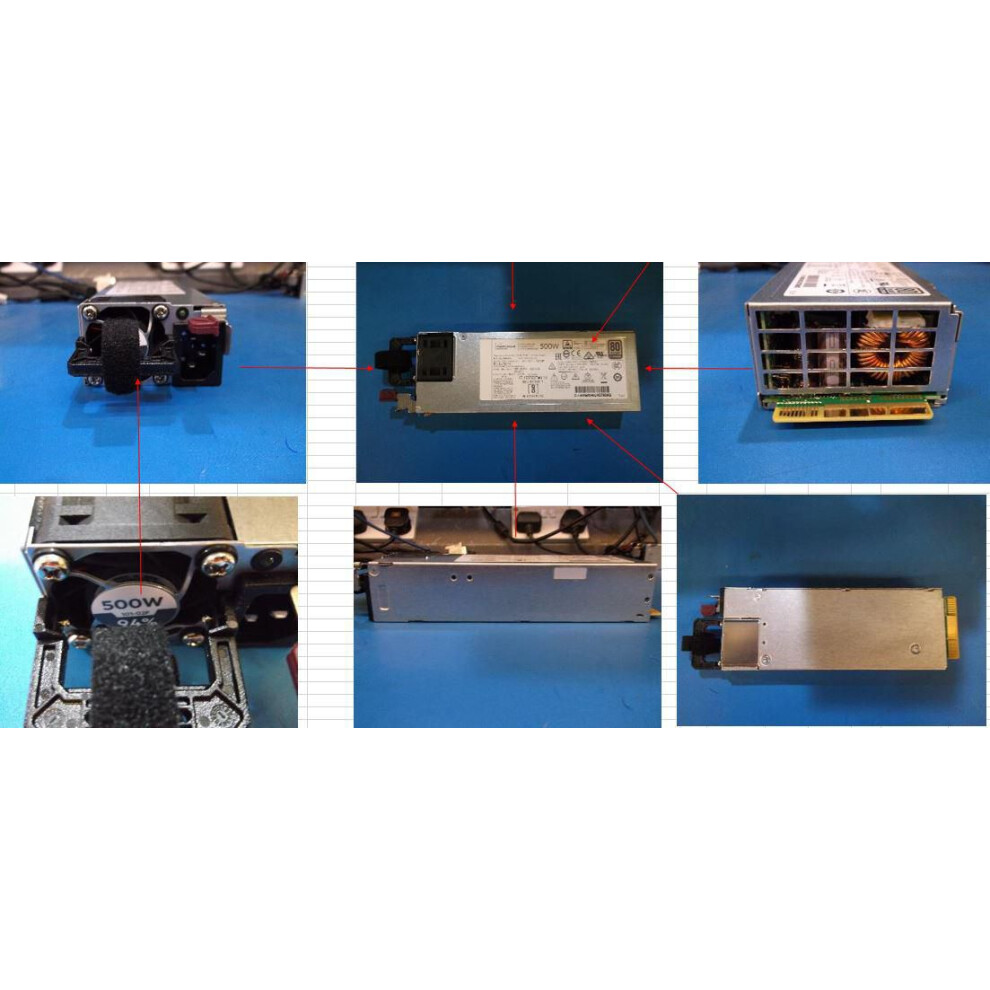 Hewlett Packard Enterprise 500 Watt Flexible Slot Platinum Hot-Plug Low Halogen Power Supply Kit 5706998267788