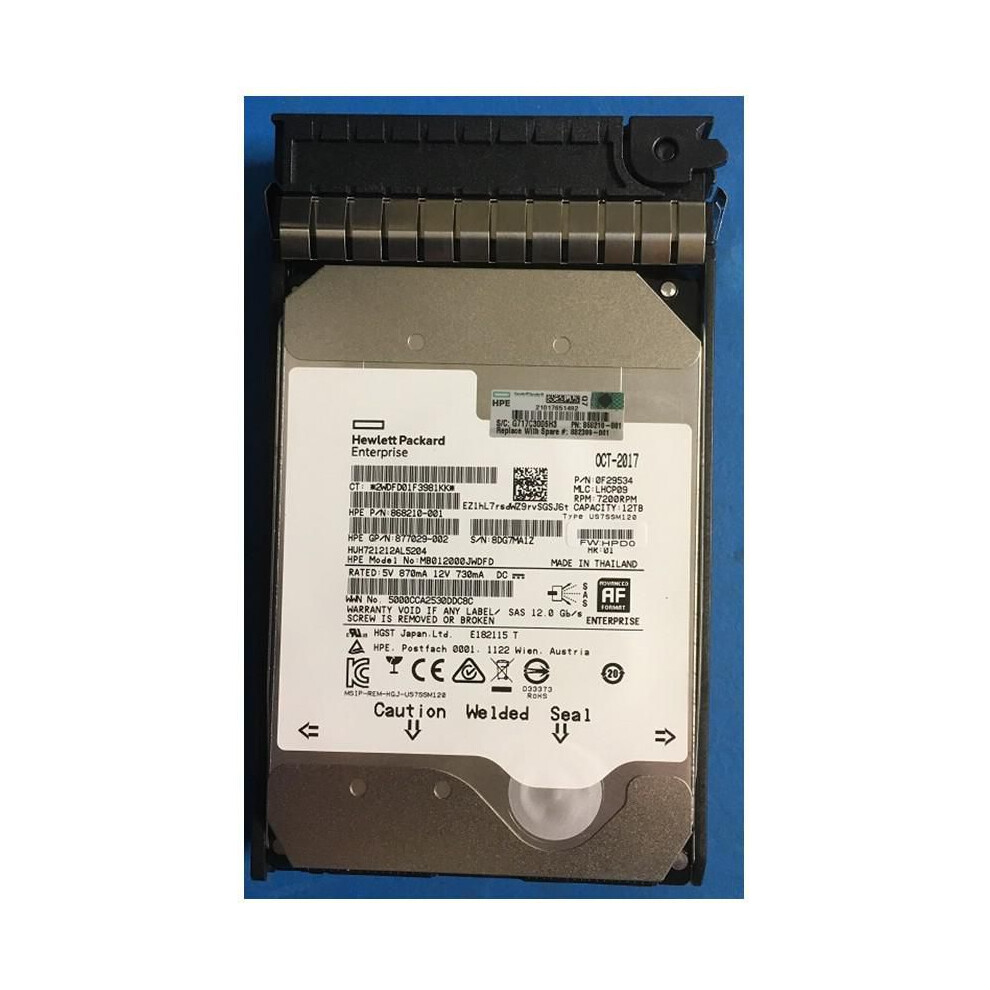 Hewlett Packard Enterprise 12000 Gb 2.5" 7200 Rpm Hdd 5715063855805