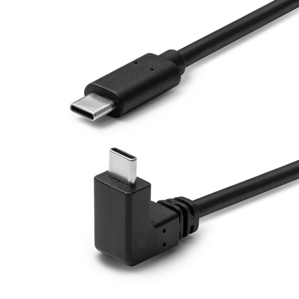 Microconnect Usb-C 3.2 Gen2 Cable 1M With Angled Connector Black 5704174842163