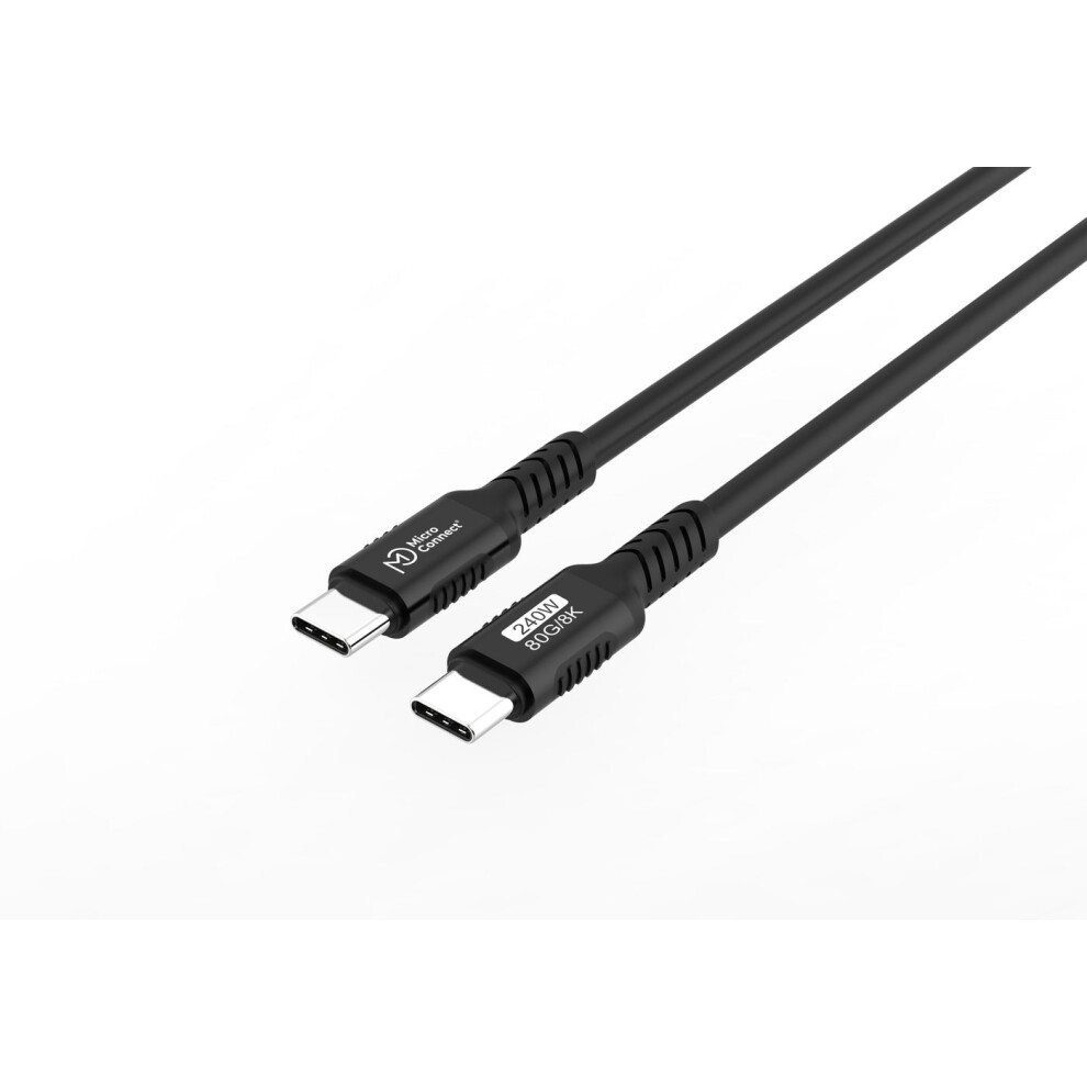 Microconnect Usb-C To Usb-C Cable Premium Liquid Silicone 240W 80Gbps Usb4 Gen 3X2 0.15M 5715328145467
