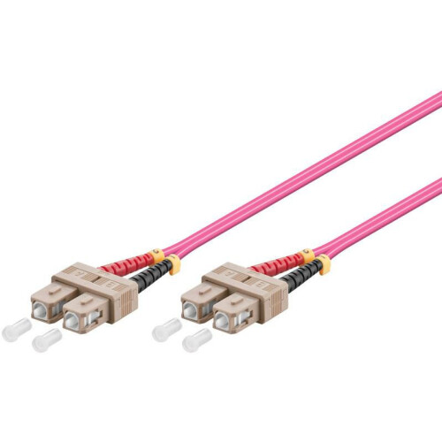 MicroConnect Optical Fibre Cable SC-SC Multimode Duplex OM4 (Erica Violet) 2m