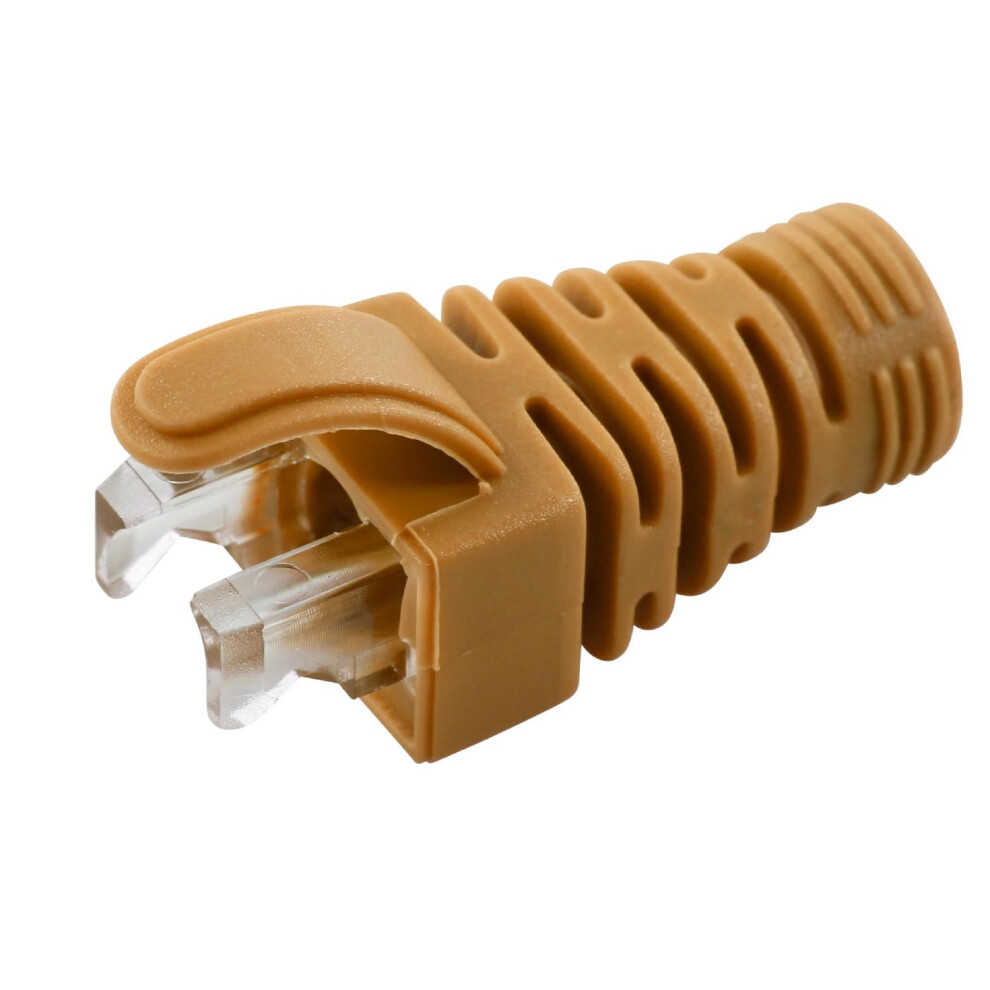 Microconnect Strain Relief Boot Cat5e Cat6 Cat6a Cables Upto 6.5Mm 100Pcs Orange 5715063521274