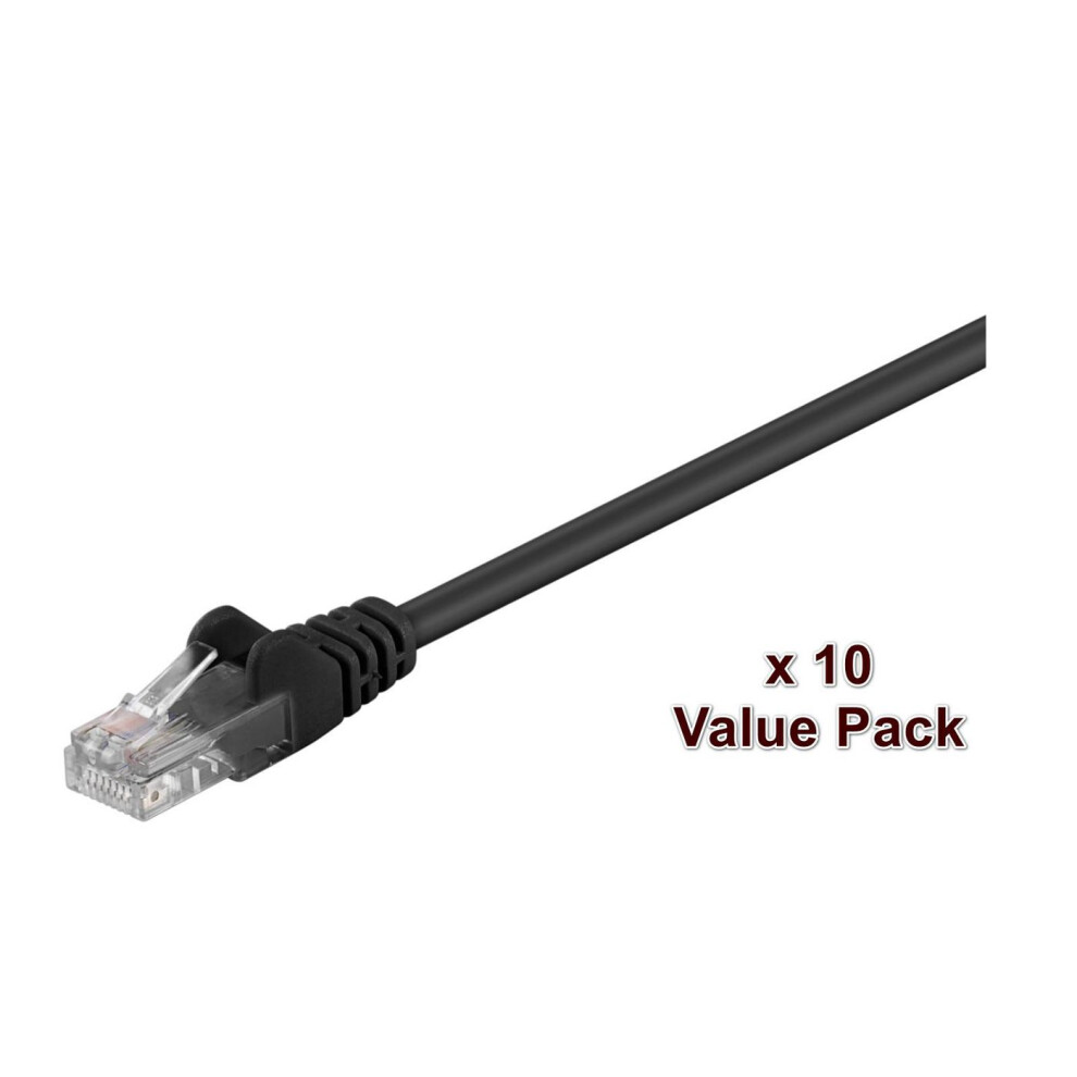 Microconnect Cat5e U/Utp Network Cable 7M Valuepack (10Pcs) Black 5711783230038