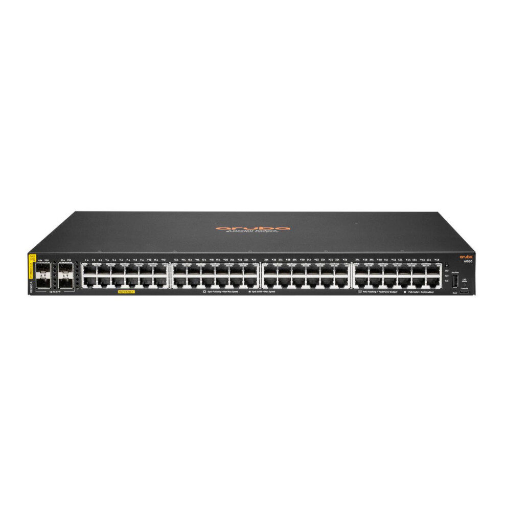 Hewlett Packard Enterprise Aruba 6000 48G Class4 Poe 4Sfp 370W Switch 5704174943938