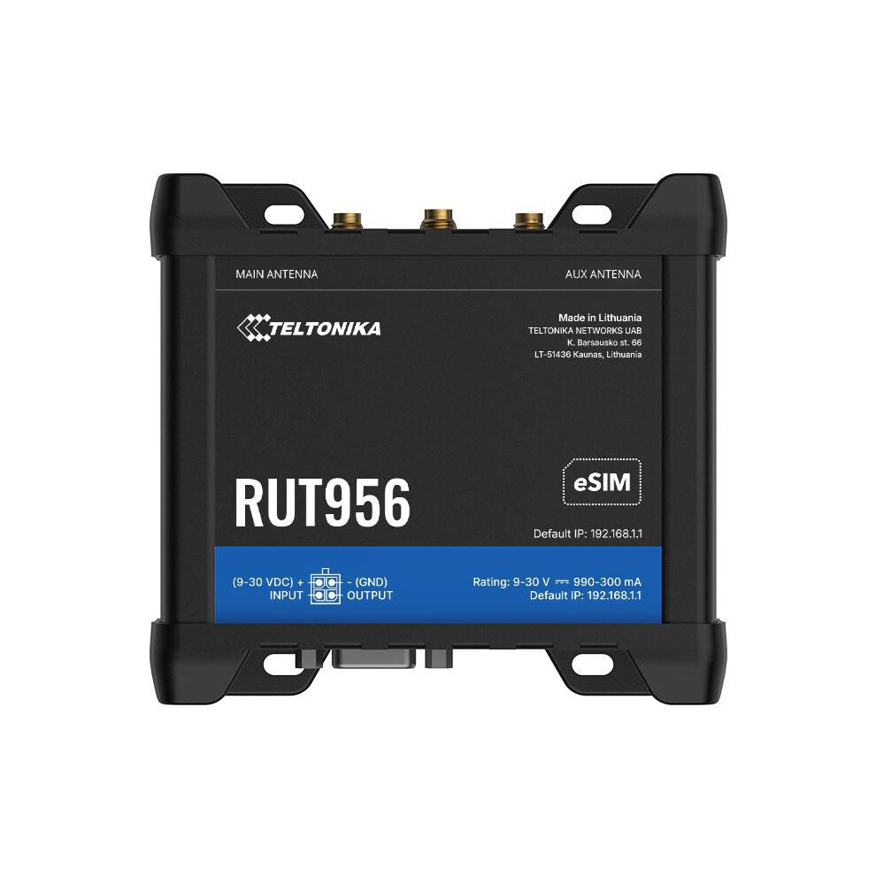 Teltonika Networks Rut956 (Eu) 4G Lte Router With Esim 4779051842223
