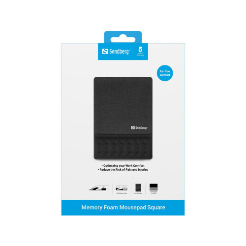 Sandberg Memory Foam Mousepad Square 1