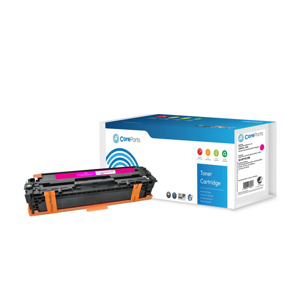 Coreparts Toner Magenta Cb543a Pages: 1.400 Nordic Swan Hp Color Laserjet Cp1215/Cp1515 (125A) Series Pink 5715063466018