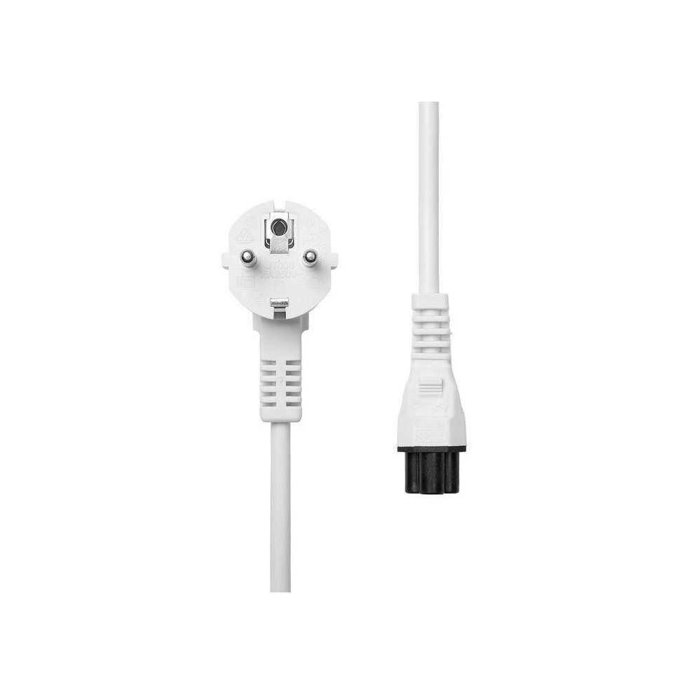 Microconnect Power Cord Schuko Angled - C5 3M White 5715063395608