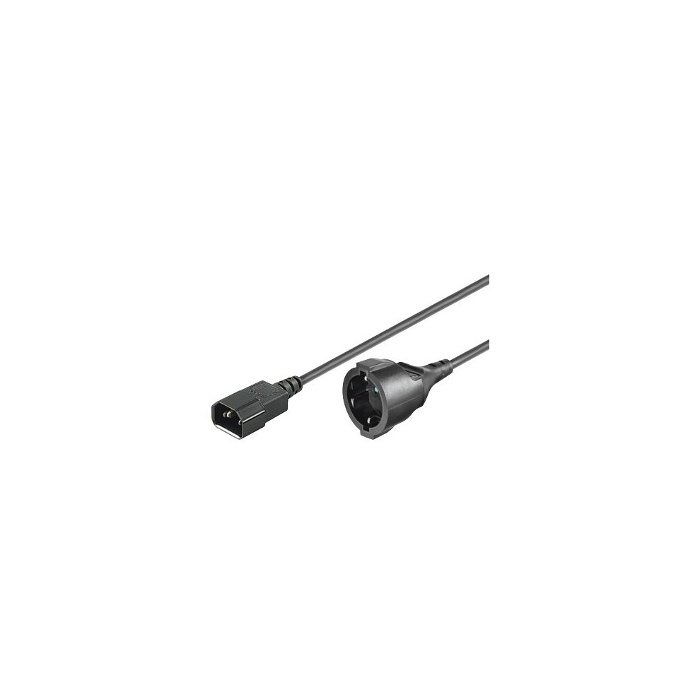 Microconnect Extension Cord C14 - Schuko Female 15M 5711045358340