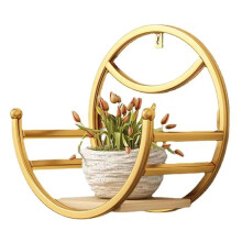 Wandmontierter Blumenständer Aus Schmiedeeisen für Den Balkon - Wandblumenregal für Restaurants, Pflanzenlagerregale für das Wohnzimmer