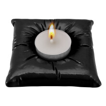 Portacandele A Forma di Cuscino Portacandele In Resina Supporto per Candele Supporto per Decorazione Vassoio Portaoggetti per Gioielli Nero