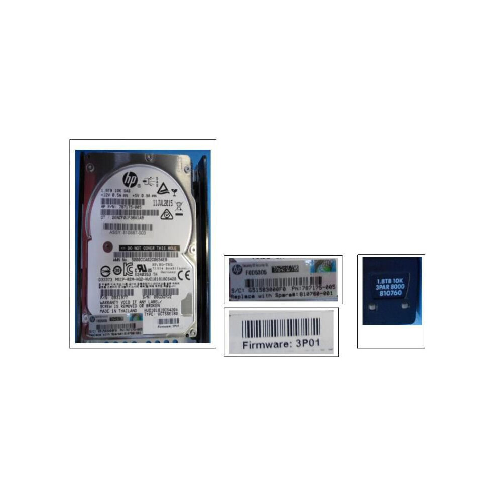 Hewlett Packard Enterprise Drv 1.8Tb Hdd Sas10k Sff 5715063636404