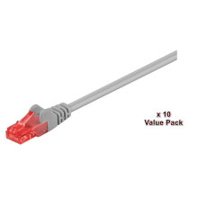 MicroConnect CAT6 U/UTP Network Cable 2m Grey VALUEPACK (10pcs)