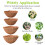 2pcs 14" Natural Hanging Basket Fibre Liners 1