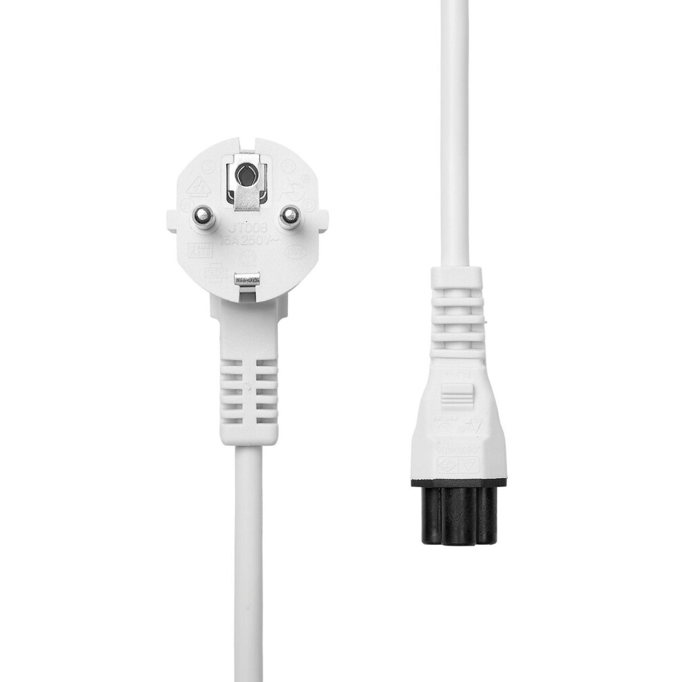 Proxtend Power Cord Schuko Angled To C5 5M White 5714590027389